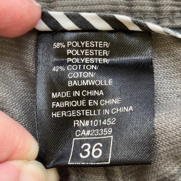 Alpinestars Gray Corduroy Straight Leg Pants Size 36 Riding Motorcycle - Picture 4 of 14